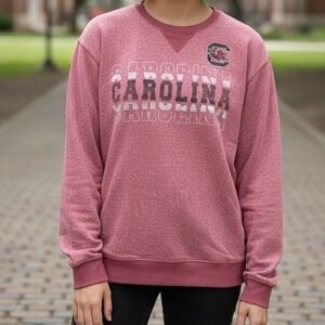 Rivalry‎ Threads South Carolina Game Day Crewneck Sweatshirt XL Heathered Pink